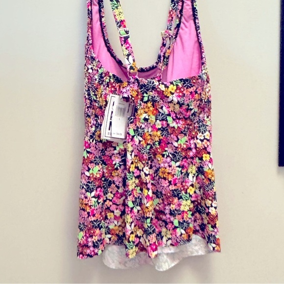 Salt + Cove Juniors' Plus Size Fly Away Floral-Print Tankini Top, Floral Print 3 - Picture 7 of 8